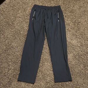 Sleek Black Track Pants with Drawstrings
